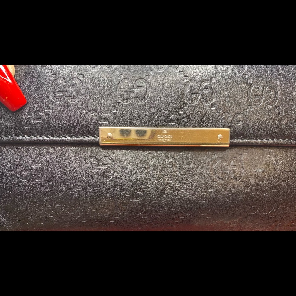♥️♥️SOLD♥️♥️ Black Guccissima Leather Embossed - Picture 10 of 12